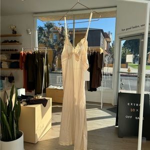 Vintage cream slip dress
